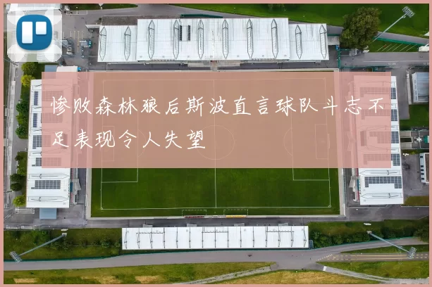 惨败森林狼后斯波直言球队斗志不足表现令人失望